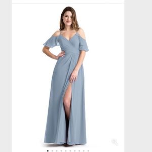 Dusty Blue Azazie Bridesmaid's Dress